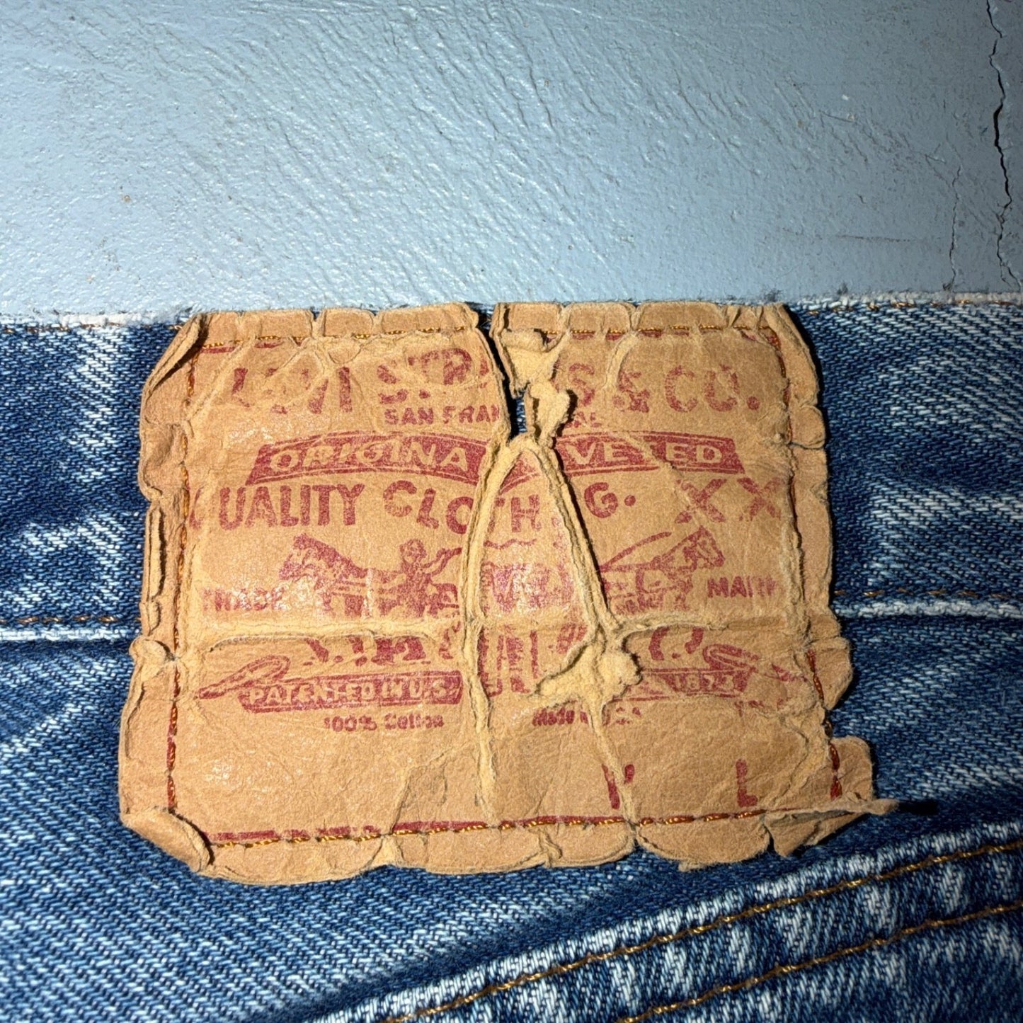 Levis 501 Vintage 80s Redline Selvedge USA XX Jeans Light Wash 29x32 Act 28x29