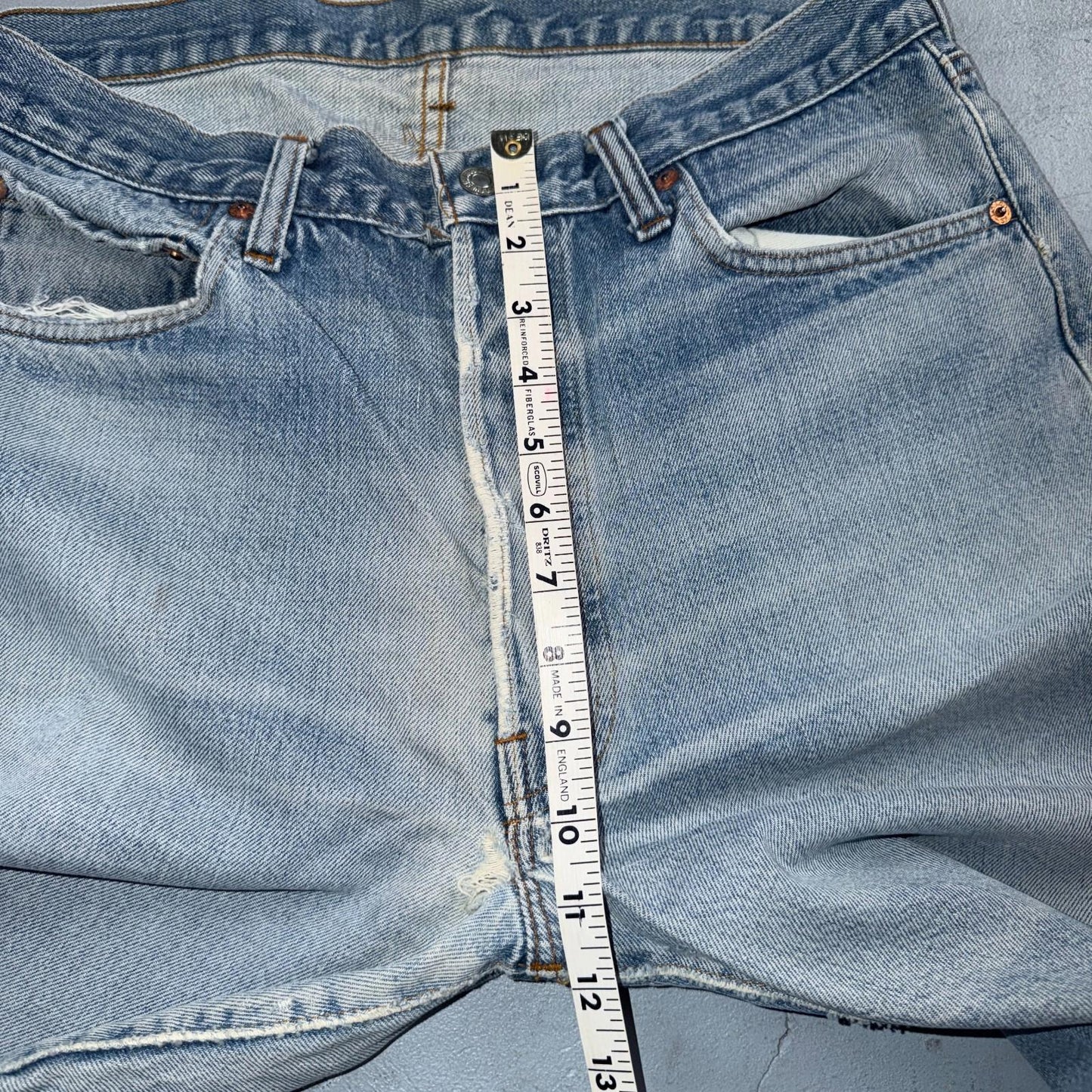 Levis 501 Vintage 80s Redline Selvedge USA XX Jeans Light Wash 36x38 Act 33x33