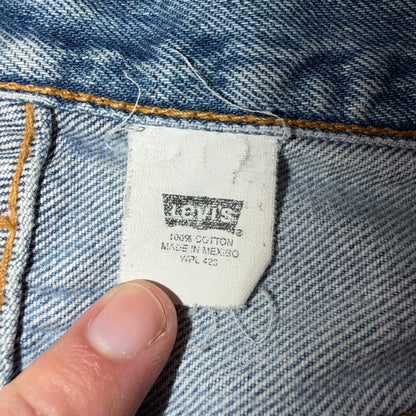 Levis 501 Vintage 90s Y2K XX Straight Leg Jeans Blue Light Wash 36x34 Act 33x30