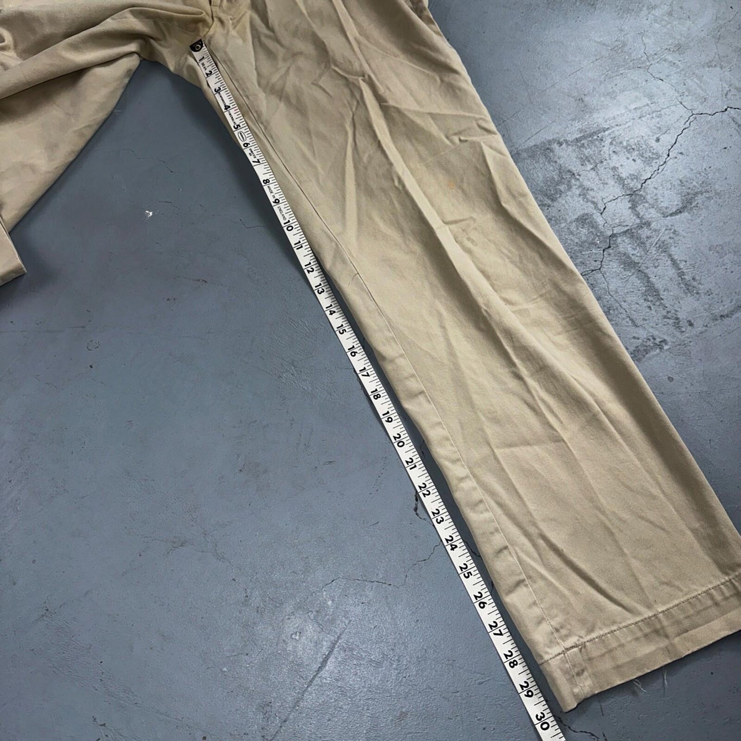 Polo Ralph Lauren Pants Mens 33x32 Suffield Chino Straight Twill Cotton Beige