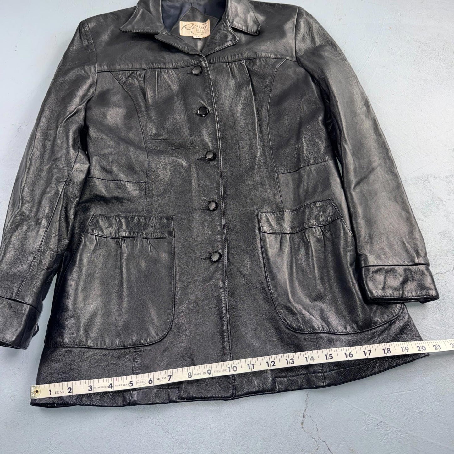 Remy Leather Blazer Jacket Women’s 10 Leather Fashions Black Western Made USA