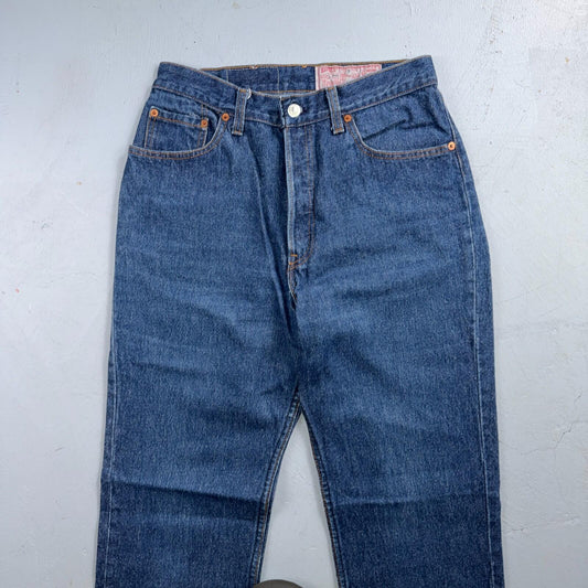 Levis 501 Vintage 80s USA XX Straight Leg Jeans High Rise Sz 13 Womens Act 27x31