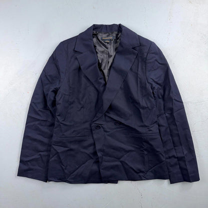 Pendleton Wool Blazer Jacket Navy Blue 14 Double Breasted Vtg Womens
