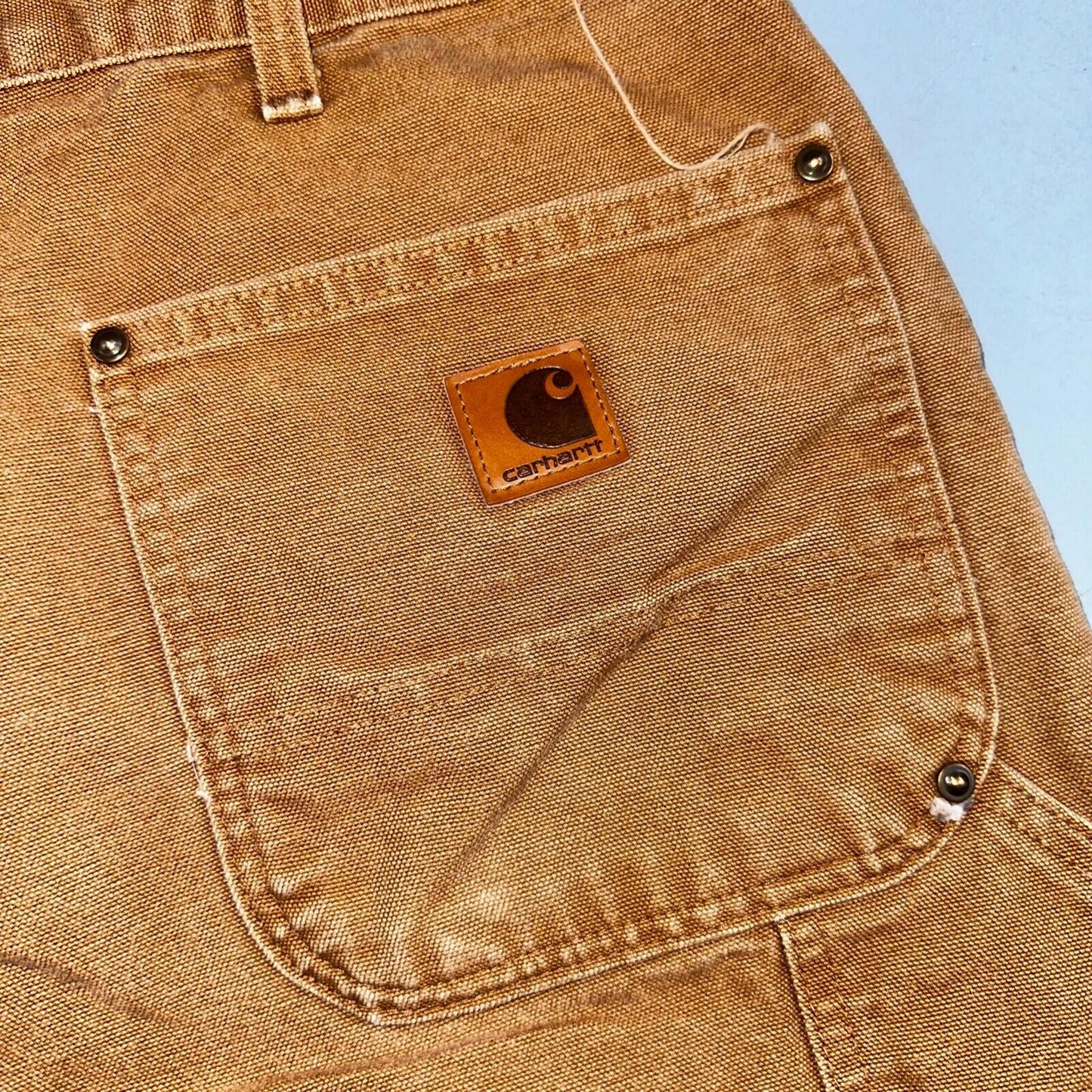Carhartt VTG Double Knee Carpenter Pants B01 B136 BRN Brown 40x30 Act 38x29