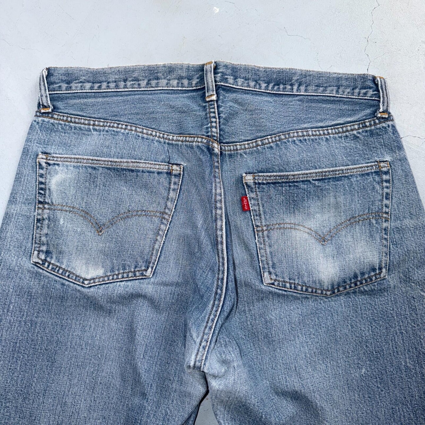 Levis 501 Vintage 70s SS Redline Selvedge USA XX Jeans Light Wash 38x33 Ac 35x29