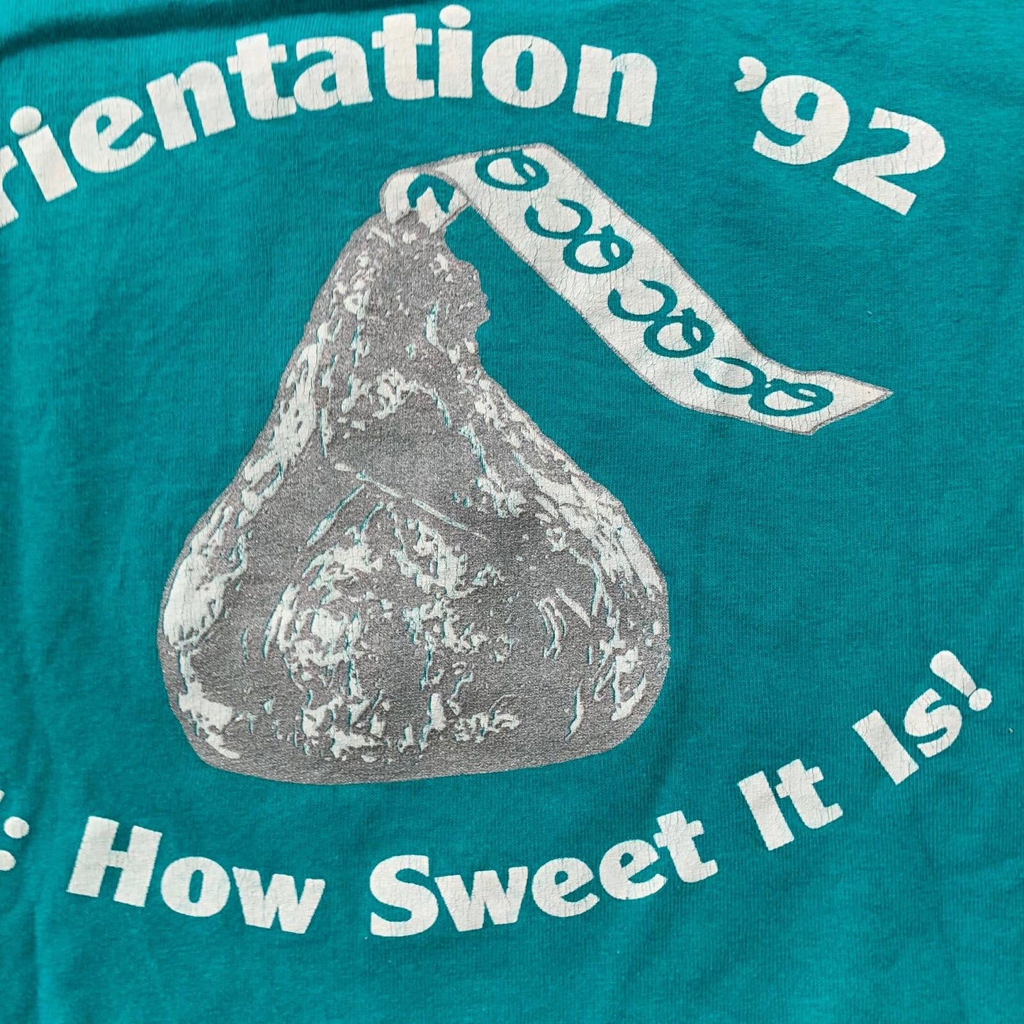 Hersey Kiss Vintage T Shirt Candy Snack 1992 How Sweet Chocolate Rap Music 90s