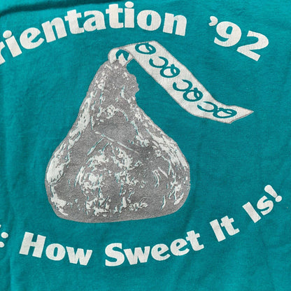 Hersey Kiss Vintage T Shirt Candy Snack 1992 How Sweet Chocolate Rap Music 90s