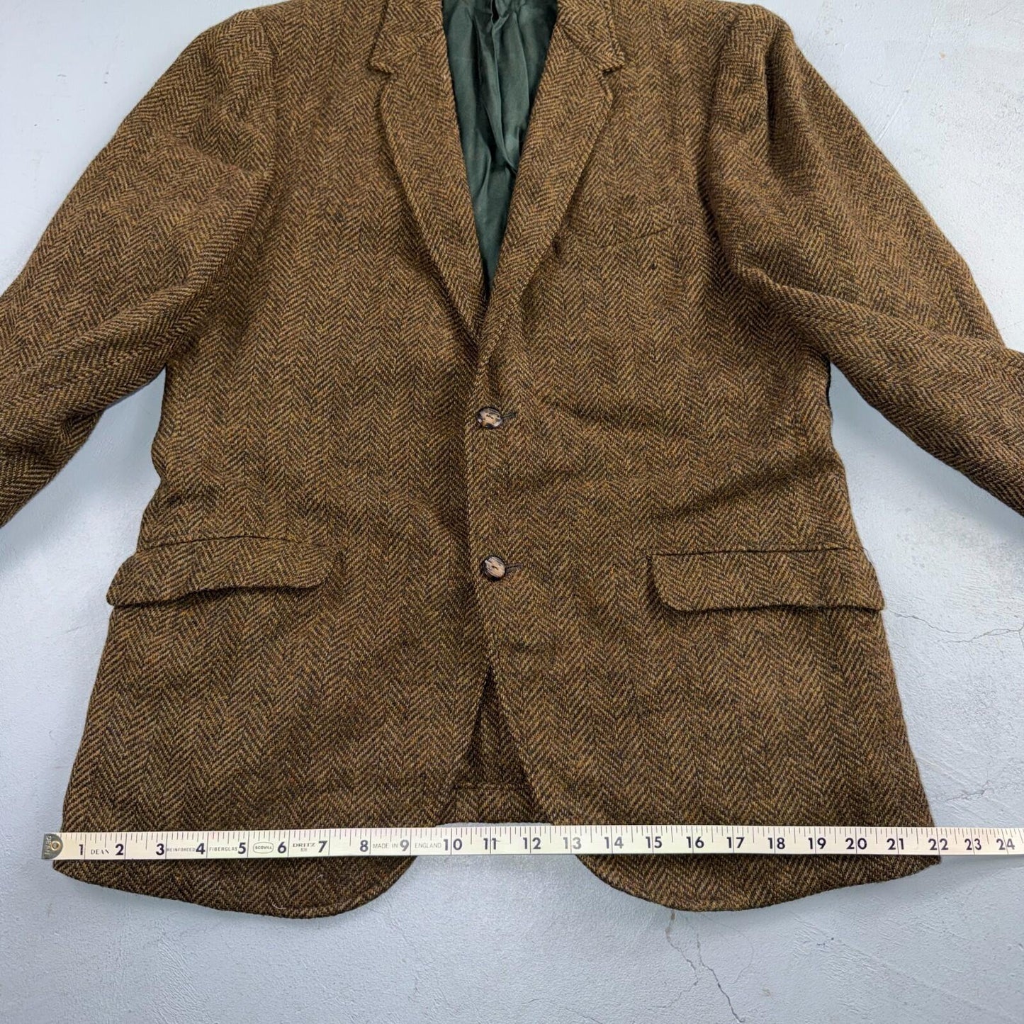 1940s VTG Mens Suit Jacket Sport Coat 40 Rockabilly 40s 50s Union Tweed Brown