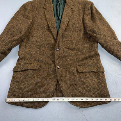 1940s VTG Mens Suit Jacket Sport Coat 40 Rockabilly 40s 50s Union Tweed Brown