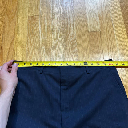 VTG 50s Navy Dress Pants Trousers Talon Gab Size 32x29 1960s Slacks Pinstripe