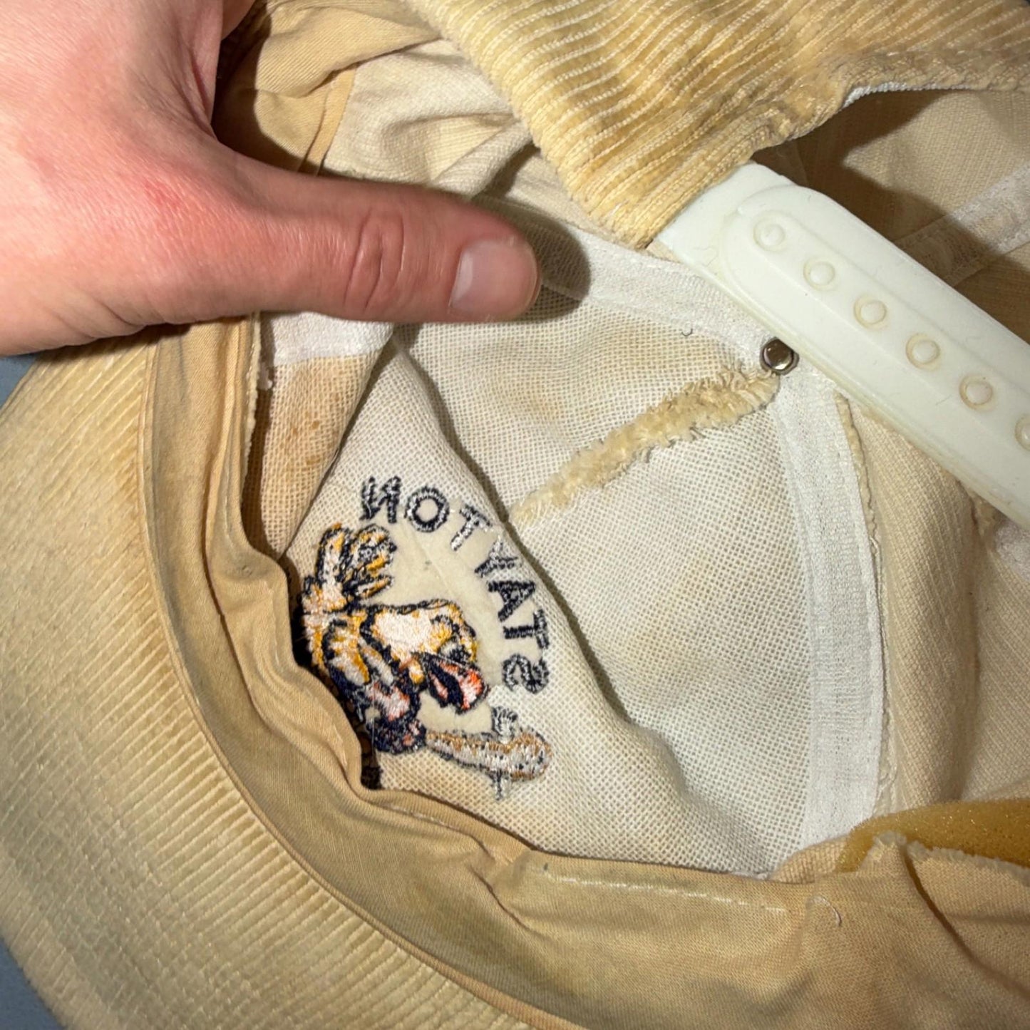 Stayton Eagles Oregon Corduroy VTG Hat Baseball Cap Snapback 80s Sports Portland