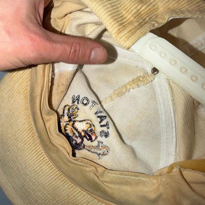 Stayton Eagles Oregon Corduroy VTG Hat Baseball Cap Snapback 80s Sports Portland