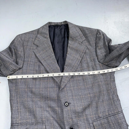 VTG Mens 3 PC Suit 42 Jacket Coat Pants Vest Plaid Rockabilly 70s 1970s Brown