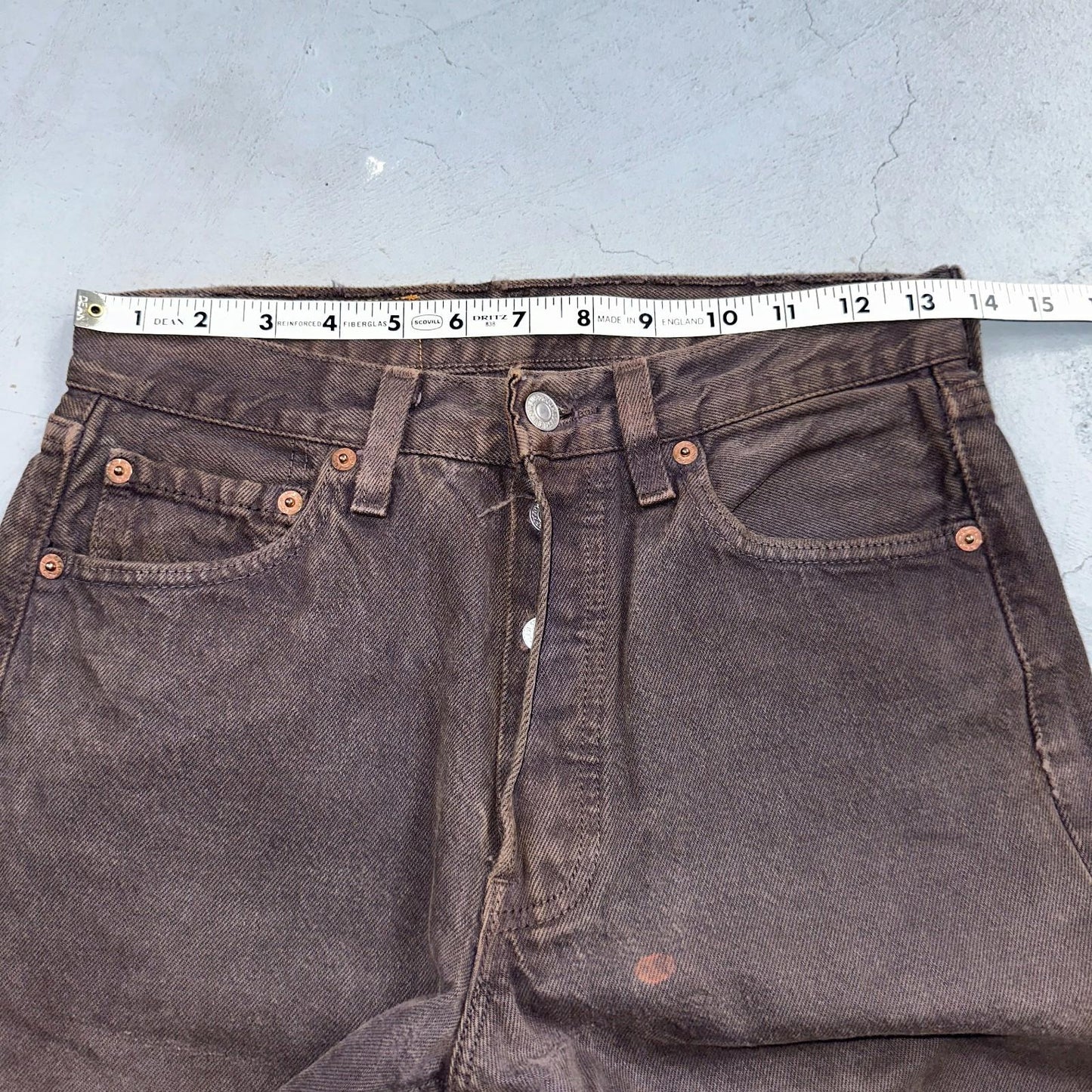 Levis 501 Vintage Y2K 90s XX Straight Leg Jeans Gray Light Wash 28x30 Act 27x28