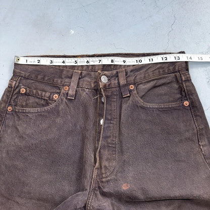 Levis 501 Vintage Y2K 90s XX Straight Leg Jeans Gray Light Wash 28x30 Act 27x28