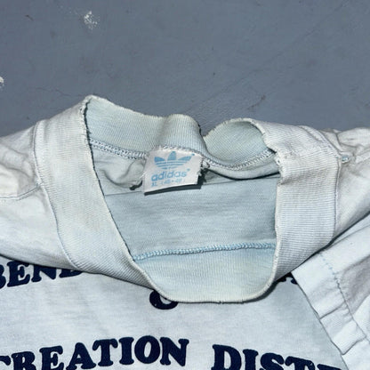 Adidas VTG 1980s Oregon Bend Trefoil T Shirt Blue Size XL 80s Marathon RARE PDX