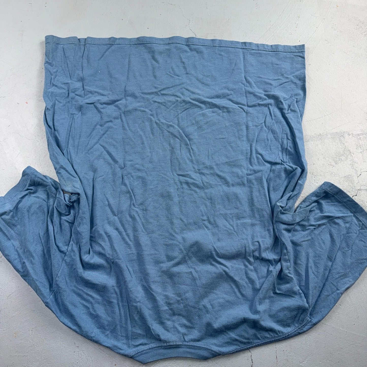 VTG USA 90s Towncraft Penney Oversized Polo T Shirt Size XL Blue Single Stitch
