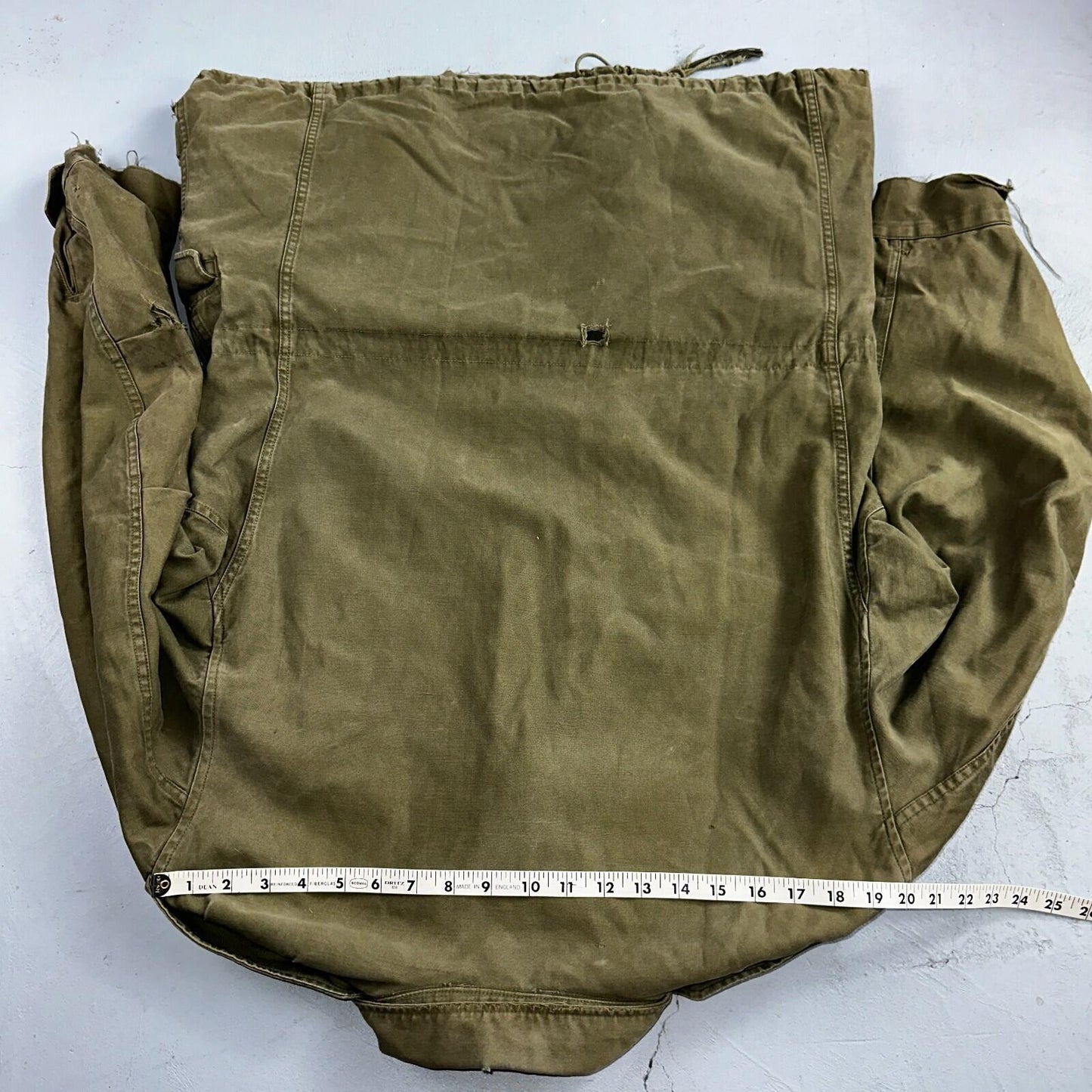 Vintage Military Jacket Green Button Up Vietnam Era 60s 70s M65 M1951 Parka