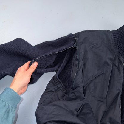 Paul & Shark Yachting Wool Revesible Heavy Jacket Removable Sleeves Italy Vest
