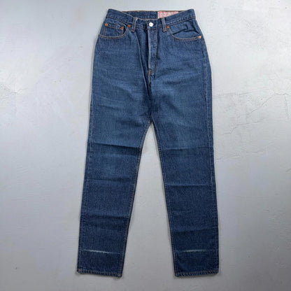 Levis 501 Vintage 80s USA XX Straight Leg Jeans High Rise Sz 13 Womens Act 27x31
