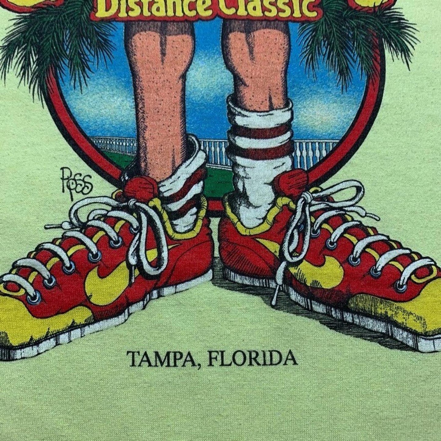 Vintage Nike T Shirt USA Rare Florida Ross Geisha Gasparilla Running Long Sleeve