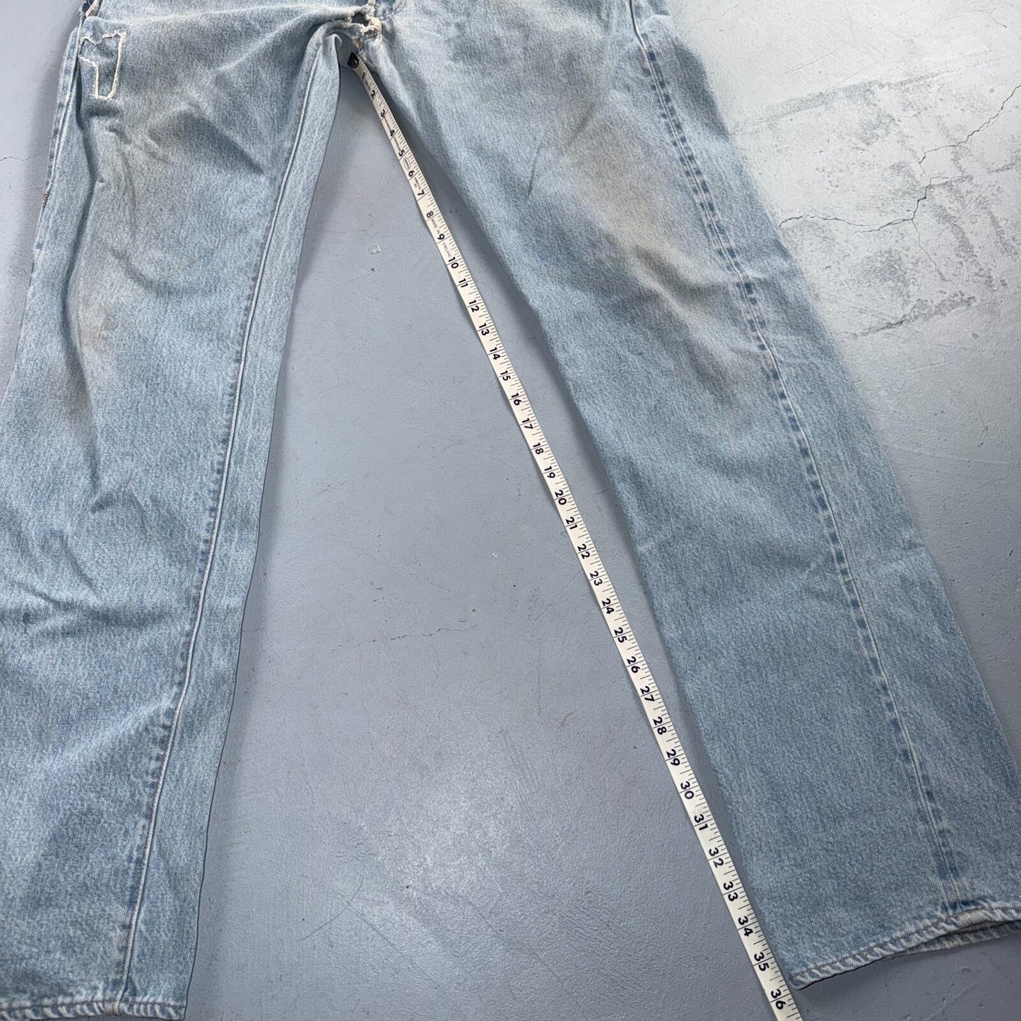Levis 501 Vintage 80s Redline Selvedge USA XX Jeans Light Wash 38x40 Act 36x36