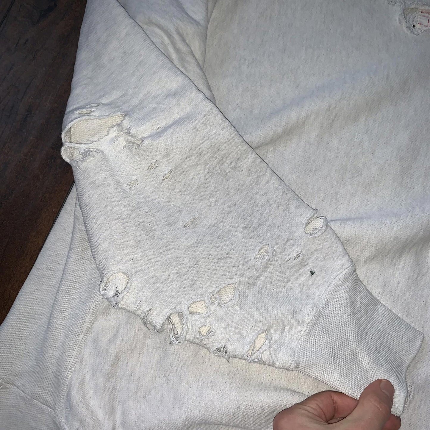 Vintage Champion 1960s True USA Reverse Weave Sweatshirt Gray Basic Crewneck 60s