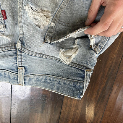 Levis Vintage 80s Redline Selvedge USA 501 XX Jeans 66 70s Light 30x36 Act 27x30