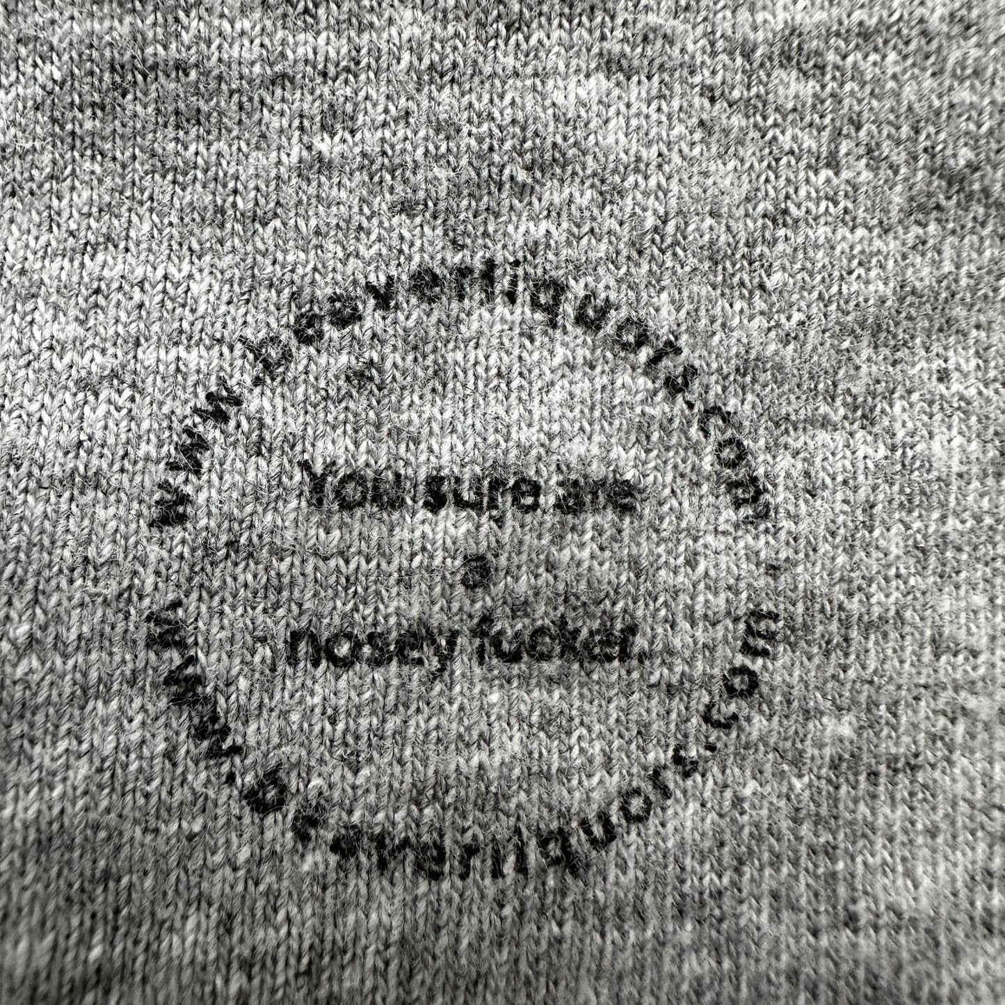 Vintage Nosey F*cker Funny Humor Adult Skateboard Y2K Rap Tee Small T Shirt Text