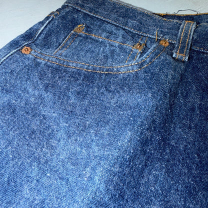 Levis 501 Vintage 80s USA XX Straight Leg Jeans Blue Dark Wash 36x34 Act 33x33