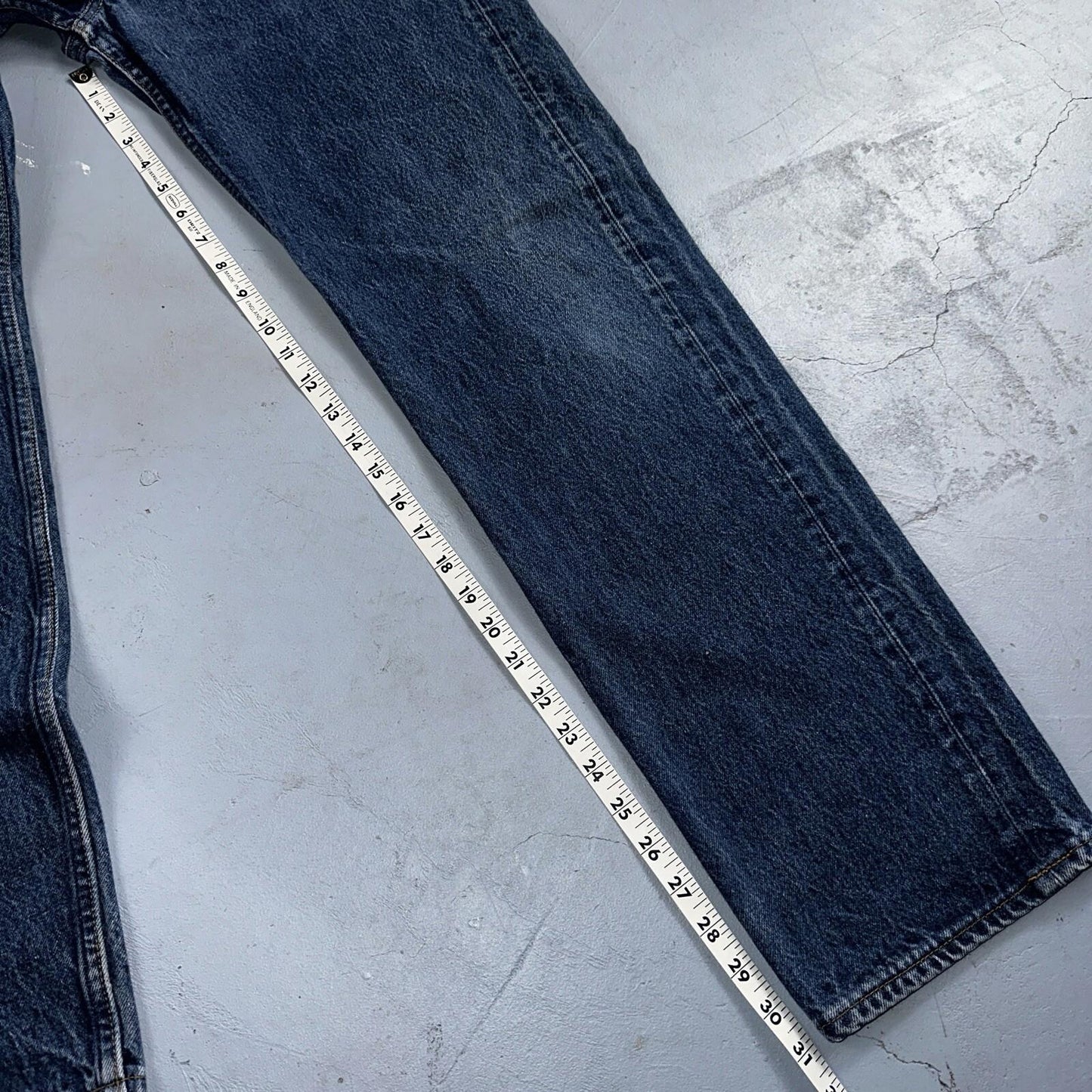 Levis 501 Vintage 90s USA XX Straight Leg Jeans 36x36 Dark Wash Act 33x31