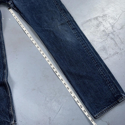 Levis 501 Vintage 90s USA XX Straight Leg Jeans 36x36 Dark Wash Act 33x31