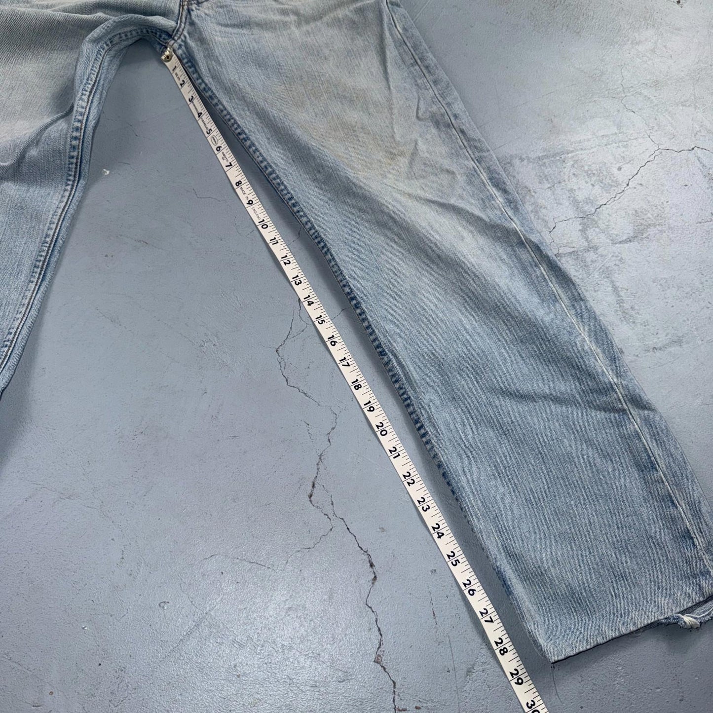 Levis 501 Vintage Y2K 90s XX Straight Leg Jeans Blue Light Wash 33x36 Act 30x29