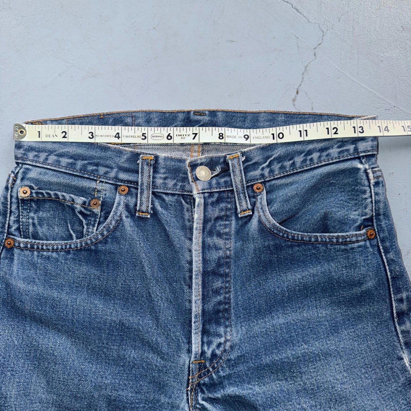 Levis 501 VTG 70s SS Redline Selvedge Jeans XX Med Wash 29x30 Act 27x28