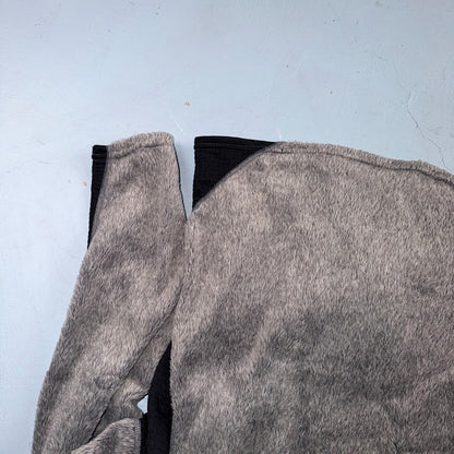 VTG Patagonia R1/R2 Regulator Polartek Deep Pile Fleece Grey Black Jacket USA S