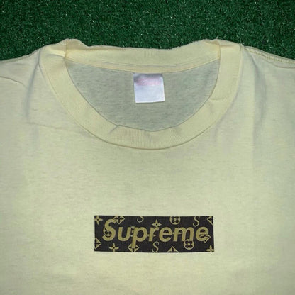 OG 2000 Supreme Louis Vuitton LV Monogram Box Logo T Shirt 100% Authentic VTG