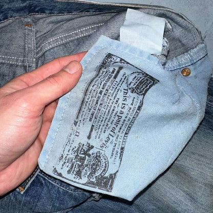 Levis 501 Vintage Y2K XX Straight Leg Jeans Blue Med Wash 33x32 Act 33x30