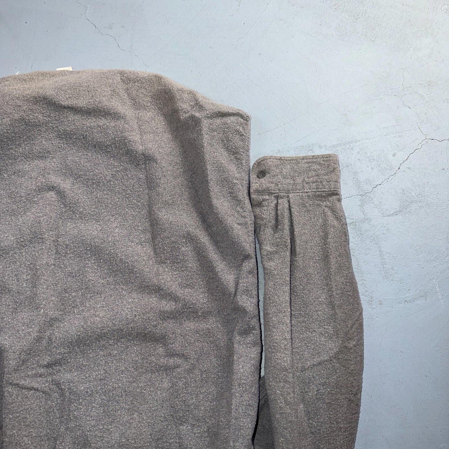 Vintage Woolrich Shirt Mens XL Gray 80s Button Up Chamois Hunting Outdoor USA