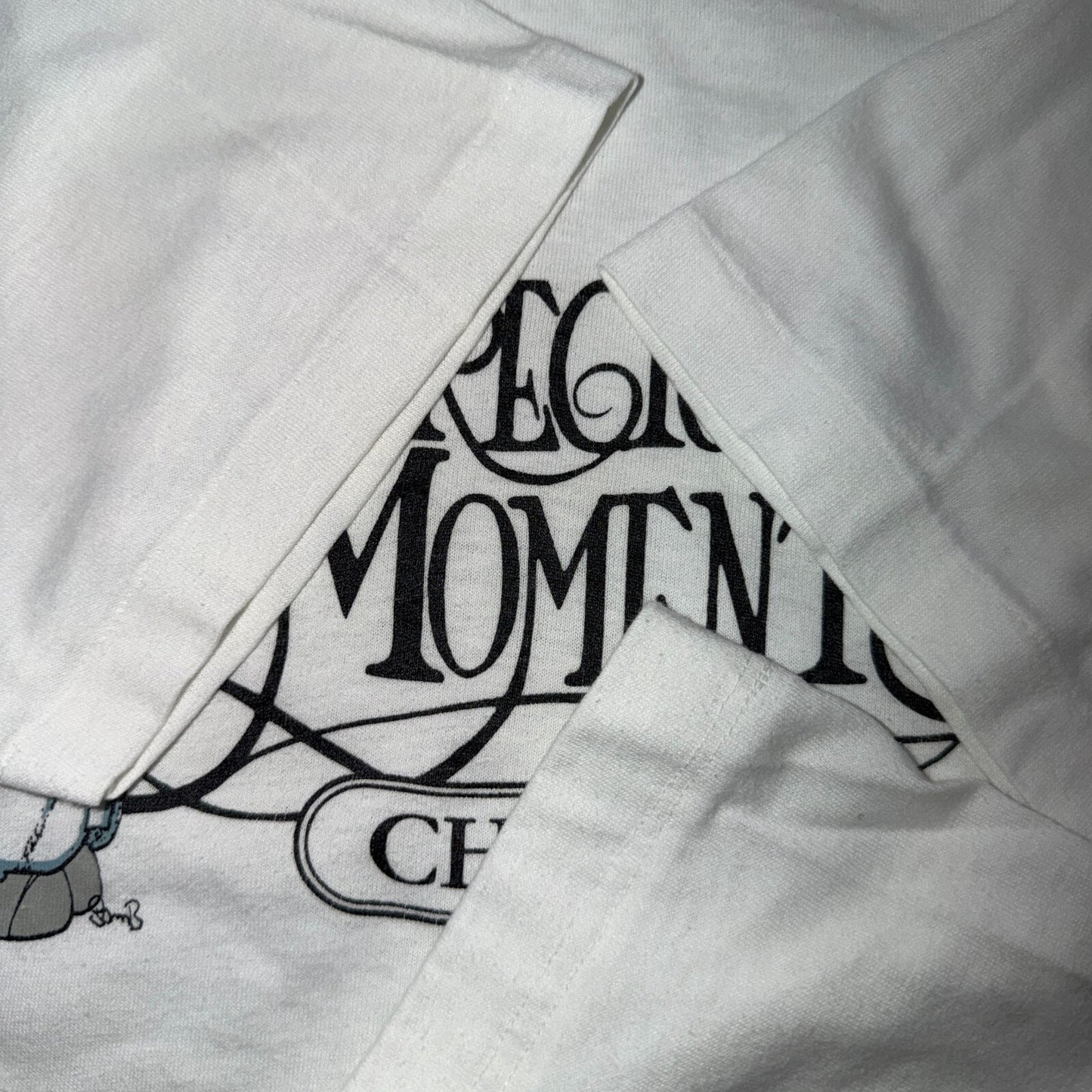 Precious Moments Chapel VTG T Shirt 90s Single Stitch Crop Angel Cute 1990s