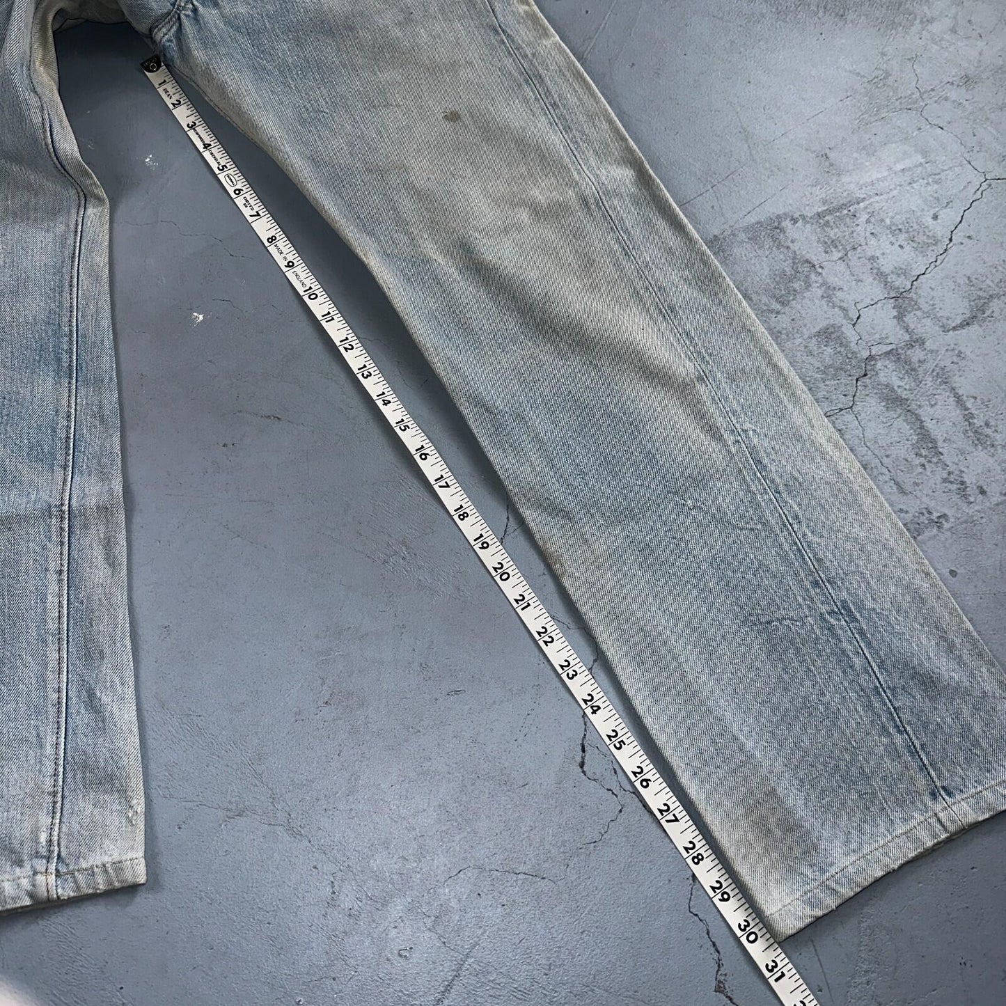 Levis 501 Vintage 80s Redline Selvedge USA XX Jeans Light Wash 1980s Act 29x30