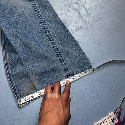 Levis 501 Vintage 80s Redline Selvedge USA XX Jeans Light Wash 36x36 Act 33x32