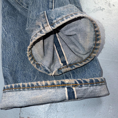 Levis 501 Vintage 80s Redline Selvedge USA XX Jeans Light Wash 36x34 Act 33x30