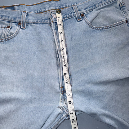 Levis 501 Vintage 90s USA XX Straight Leg Jeans Blue Light Wash 38x32 Act 36x30