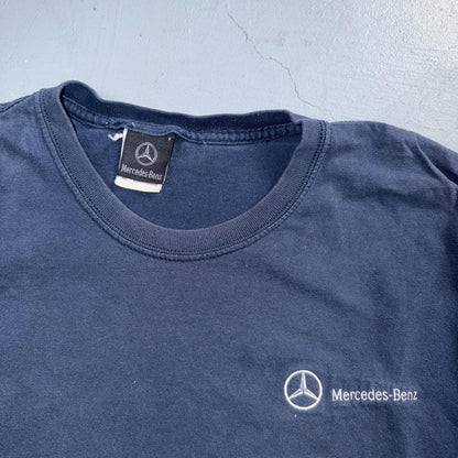 Mercedes Benz Vintage T Shirt Y2K Blue Promo Employee Fan Cars Sports Luxury