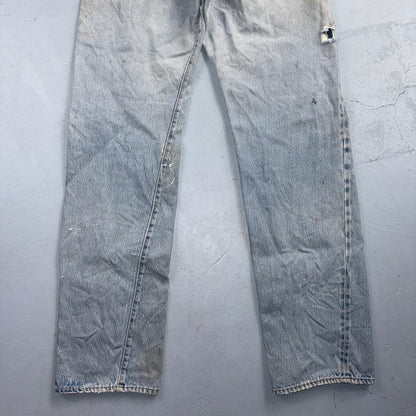 Levis 501 Vintage 80s Redline Selvedge USA XX Jeans Thrashed 32x36 Act 30x32