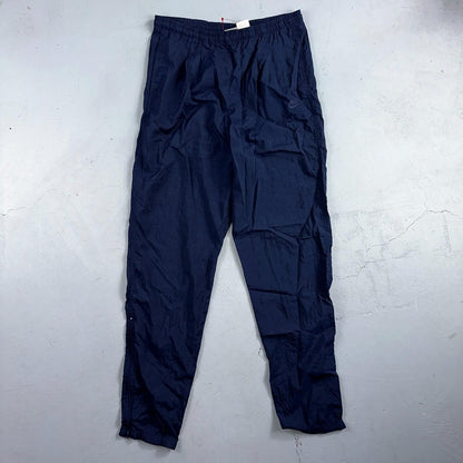 Nike VTG 90s Windbreaker Track Pants Ankle Zip Unlined Navy 1990s Essential