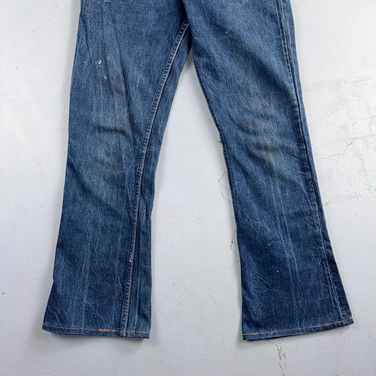 Levis Big E Vintage 60s Orange Tab 646 Bell Bottoms Denim Jeans Bootcut 31x29