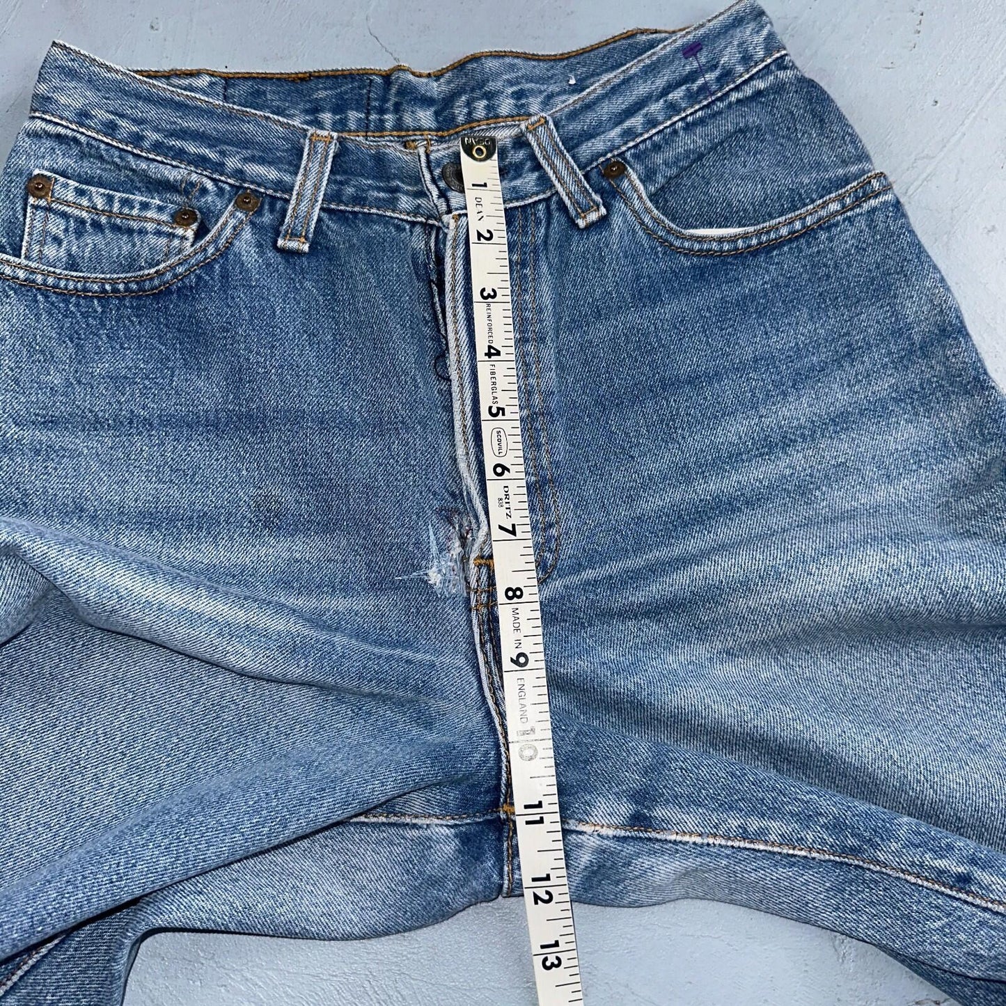 Levis 501 Vintage 80s USA XX Womens Jeans Blue High Rise Tapered 17501 25x27