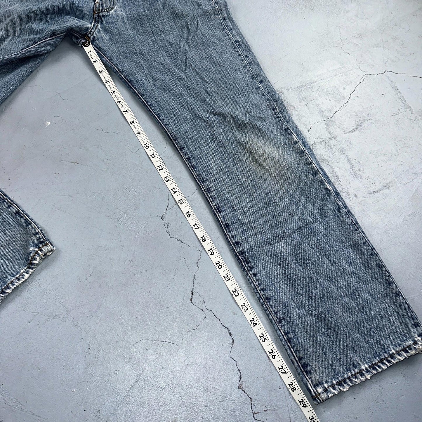 Levis 501 Vintage Y2K XX Straight Leg Jeans Blue Light Wash 33x30 Act 31x29