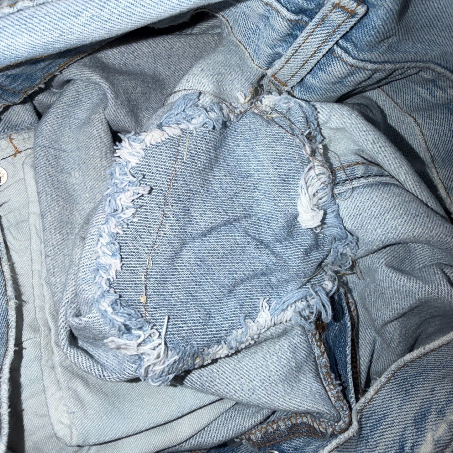 Levis 501 Vintage 80s USA XX Straight Leg Jeans Blue Light Wash 34x32 Act 32x31